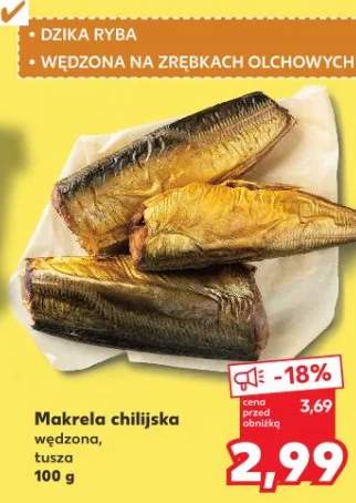 Makrela chilijska wędzona, łusza