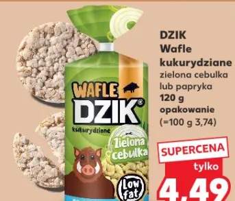 Wafle kukurydziane zielona cebulka lub papryka