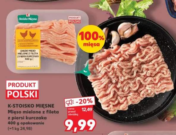 Mięso mielone z fileta z piersi kurczaka