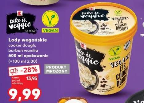 Lody wegańskie cookie dough, burbon wanilia