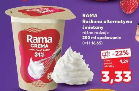 Roślinna alternatywa śmietany różne rodzaje