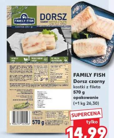 Dorsz czarny kostki z fileta