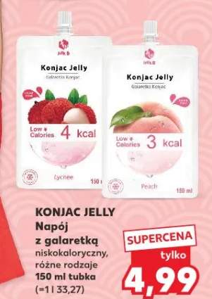 Napój z galaretką niskokaloryczny, różne rodzaje