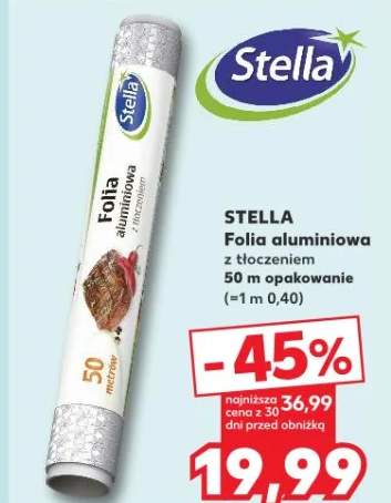 Folia aluminiowa z tłoczeniem, 50m opakowanie