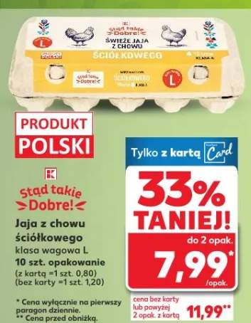 Jaja z chowu ściółkowego klasa wagowa L