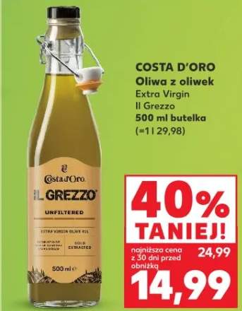 Oliwa z oliwek Extra Virgin Il Grezzo