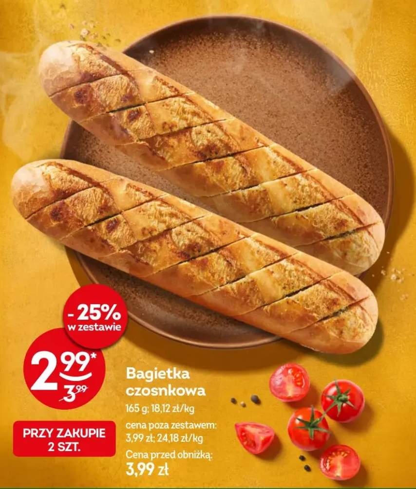 bagietka z masłem czosnkowym