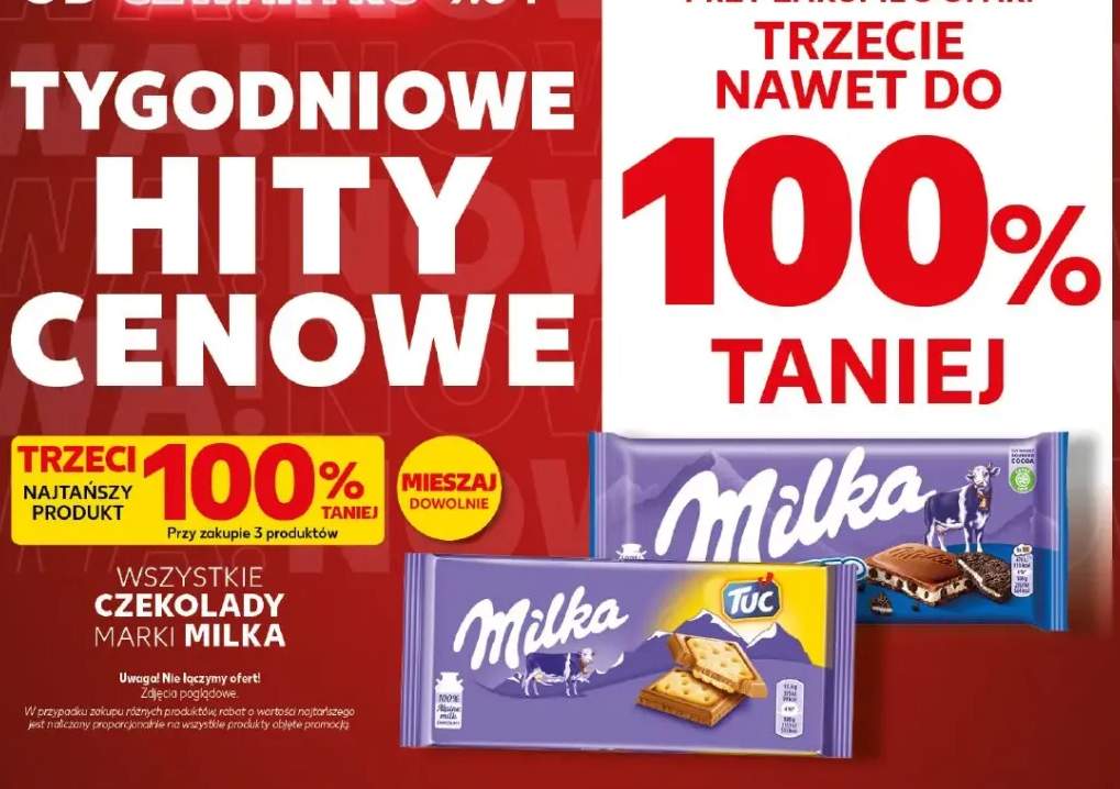 Czekolada Milka różne rodzaje