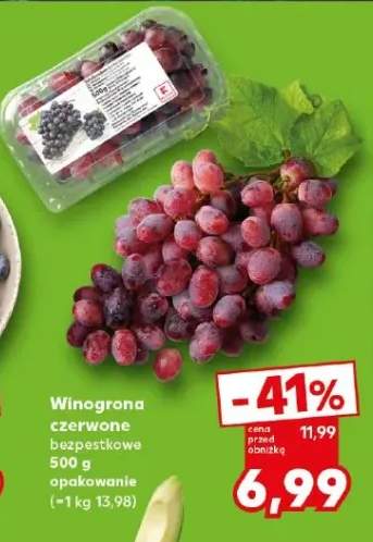 Winogrona czerwone bezpestkowe