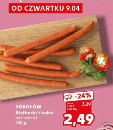 Kiełbaski śląskie bez osłonki