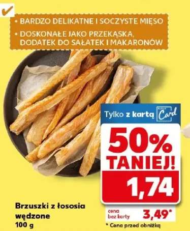 Brzuszki z łososia wędzone