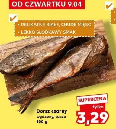 Dorsz czarny wędzony, tusza