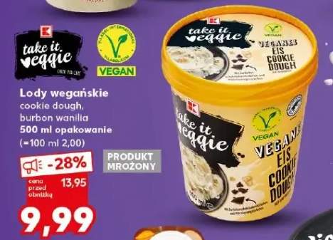 Lody wegańskie cookie dough, burbon wanilia
