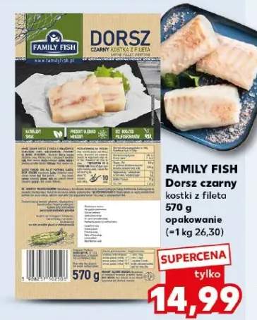 Dorsz czarny kostki z fileta