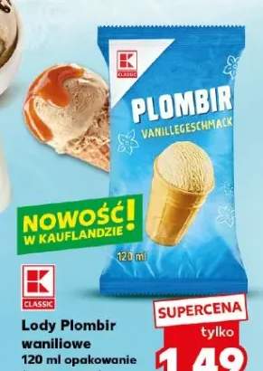 Lody Plombir waniliowe