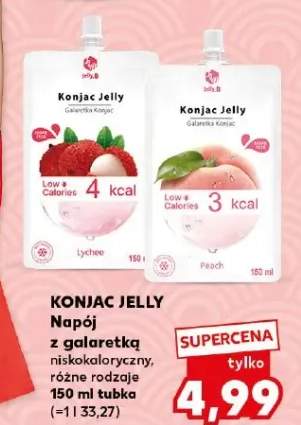 Napój z galaretką niskokaloryczny, różne rodzaje