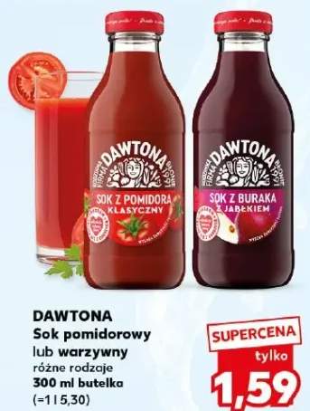 Sok pomidorowy lub warzywny różne rodzaje