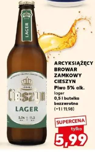 Piwo lager 5% alk.