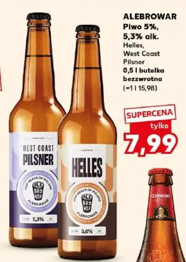 Piwo 4,1-8% alk. różne rodzaje