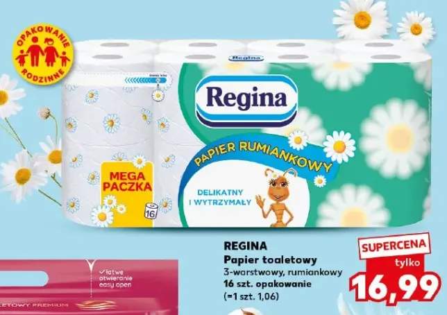 Papier toaletowy 3-warstwowy, rumiankowy