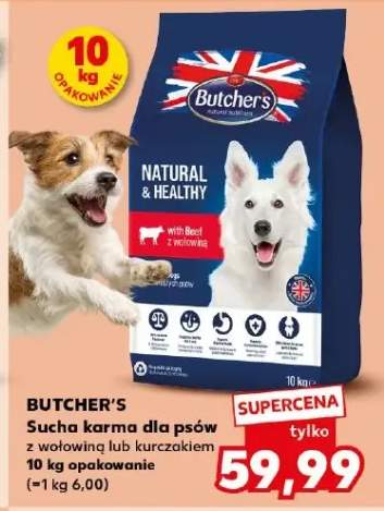 Sucha karma dla psów z wołowiną lub kurczakiem