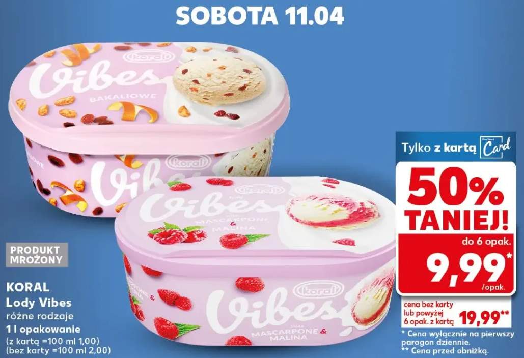 Lody Vibes różne rodzaje