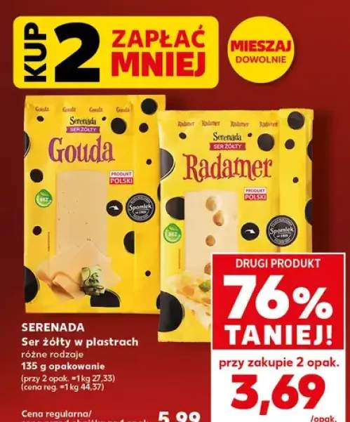 Ser żółty w plastrach Serenada