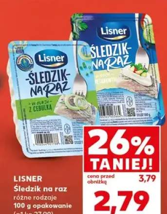 Śledzie na raz różne rodzaje