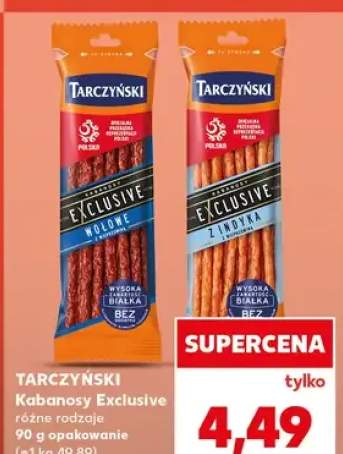 Kabanosy Exclusive różne rodzaje