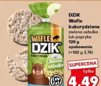 Wafle kukurydziane zielona cebulka lub papryka