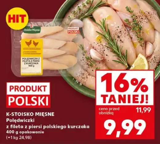 Polędwiczki z fileta z piersi polskiego kurczaka