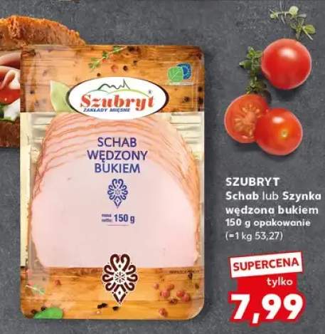 Schab wędzony lub szynka wędzona bukiem