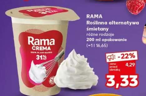 Roślinna alternatywa śmietany różne rodzaje