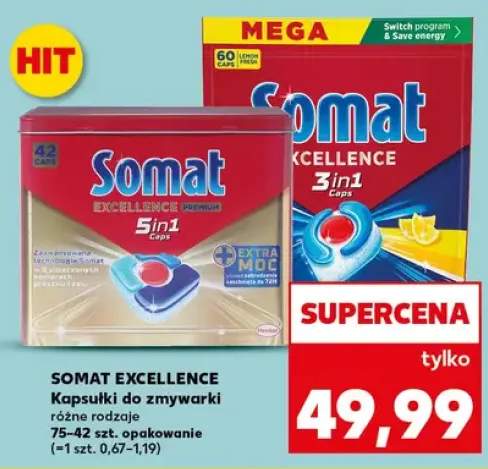 Kapsułki do zmywarki różne rodzaje 50-42szt.