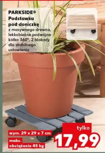 Podstawka pod doniczkę z masywnego drewna