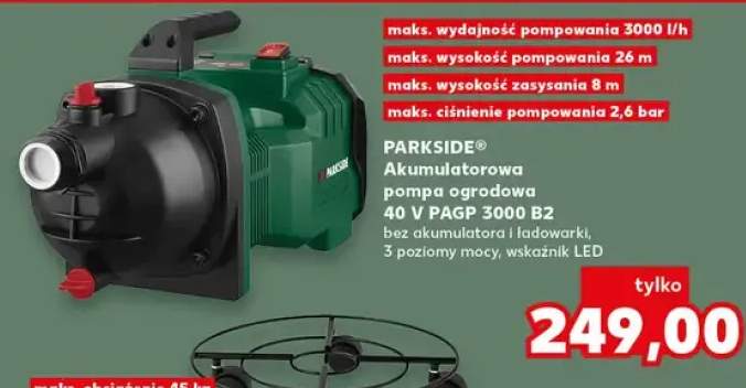 Akumulatorowa pompa ogrodowa 40 V PAGP 3000 B2