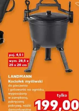 Kocioł myśliwski do pieczenia i gotowania