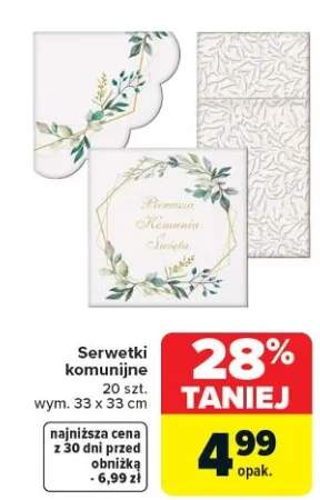 serwetki komunijne