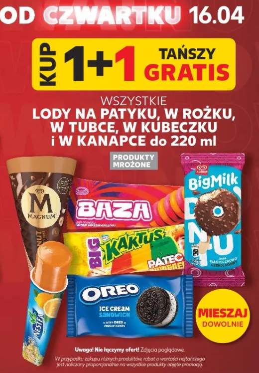 Lody w kanapce Pateo