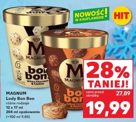 Lody Bon Bon różne rodzaje
