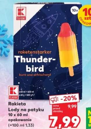 Lody na patyku Thunderbird