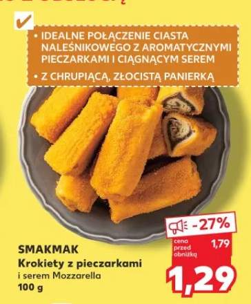 Krokiety z pieczarkami i serem Mozzarella