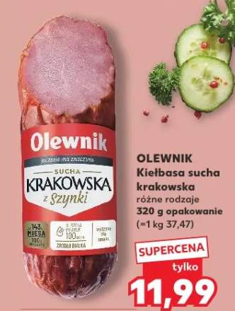 Kiełbasa sucha krakowska różne rodzaje