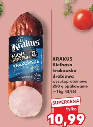 Kiełbasa krakowska drobiowa wysokoproteinowa