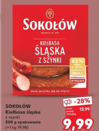 Kiełbasa śląska z szynki