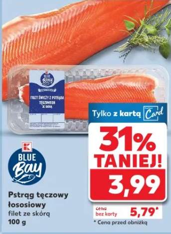 Pstrąg tęczowy filet ze skórą łososiowy
