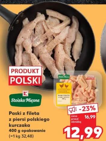 Paski z fileta z piersi polskiego kurczaka