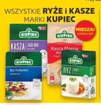 Kasza, ryż marki Kupiec