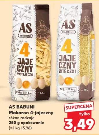 Makaron 4-jajeczny różne rodzaje