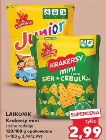 Krakersy mini różne rodzaje